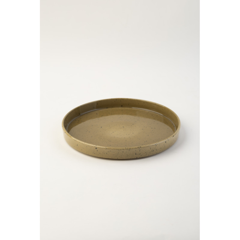 Тарілка з бортом Ideal Ceramic, 23см кольору хакі Тарілка з бортом Ideal Ceramic, 23см кольору хакі