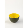 Піала Ideal Ceramic, чорна з жовтим 