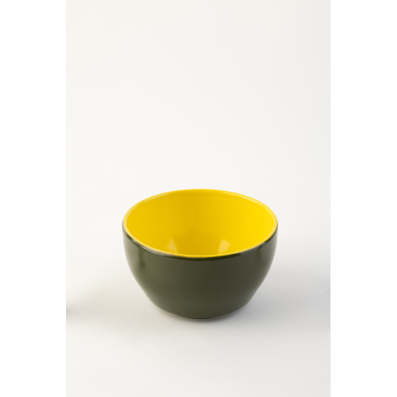 Піала Ideal Ceramic, чорна з жовтим Піала Ideal Ceramic, чорна з жовтим