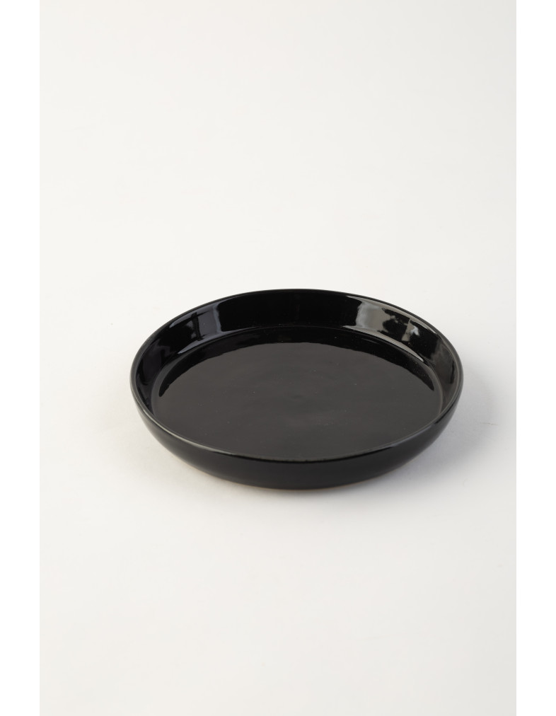 Тарілка з бортом  Ideal Ceramic , 15см чорна 
