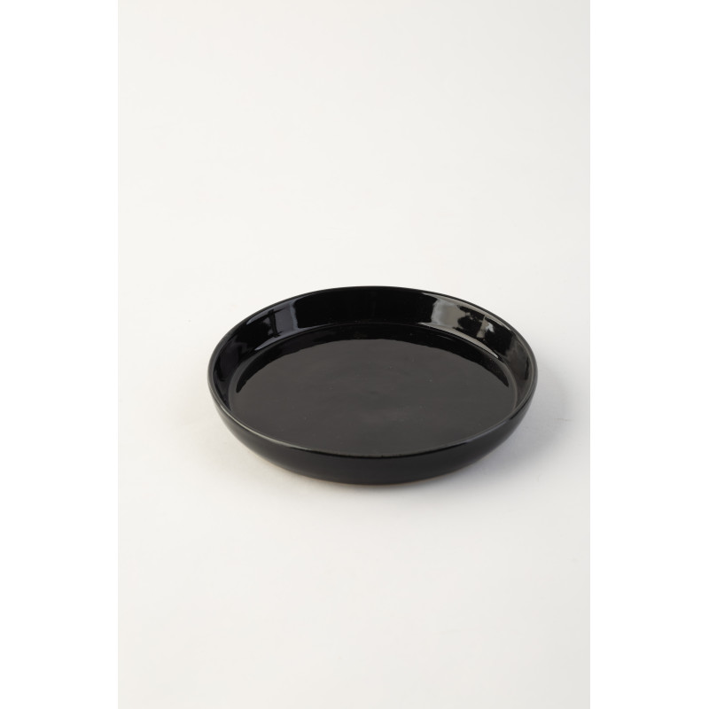 Тарілка з бортом Ideal Ceramic , 23 см чорна Тарілка з бортом Ideal Ceramic , 23 см чорна