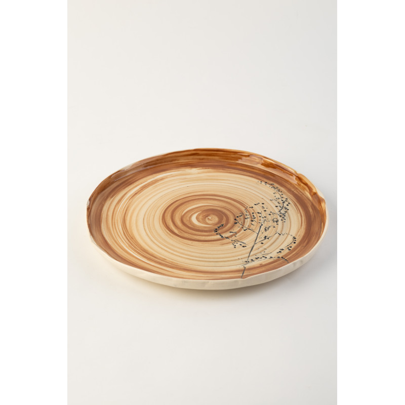 Тарілка Ideal Ceramic, з відбитком квітки Тарілка Ideal Ceramic, з відбитком квітки