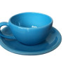 Чашка з блюдцем Ideal Ceramic 250мл, блакитний Чашка з блюдцем Ideal Ceramic 250мл, блакитний