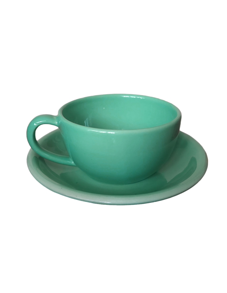 Чашка з блюдцем Ideal Ceramic 250мл, м'ятний