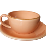 Чашка з блюдцем Ideal Ceramic 250мл, персик