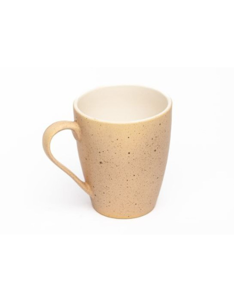 Чашка конус Ideal Ceramic 350мл бежевий ефект вкраплення