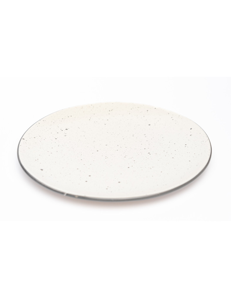 Тарілка підставна  Ideal Ceramic 25см з сірим вкрапленням