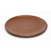 Тарілка підставна  Ideal Ceramic 25см коричневий з золотом