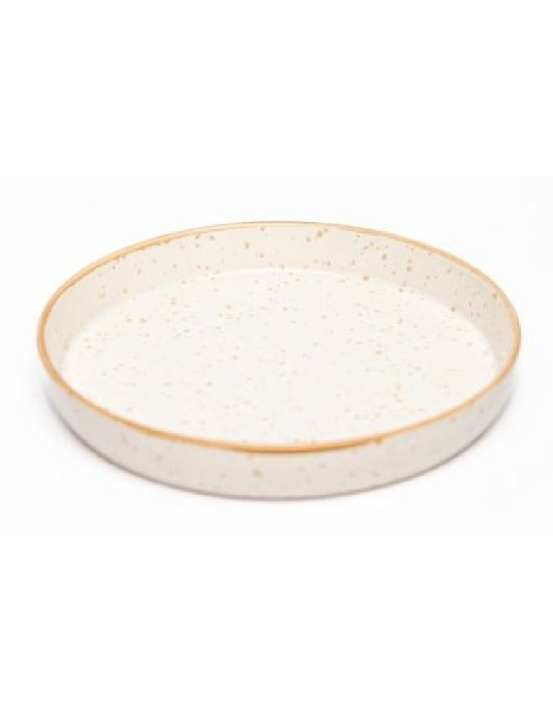 Тарілка з бортом  Ideal Ceramic , 15см з коричневим вкрапленням