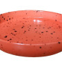 Тарілка з бортом  Ideal Ceramic , 15см червона з чорним вкрапленням
