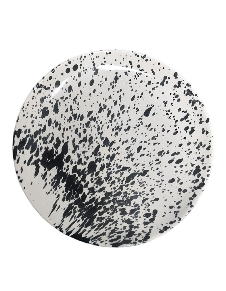 Тарілка десертна  Ideal Ceramic 21см з набризгом