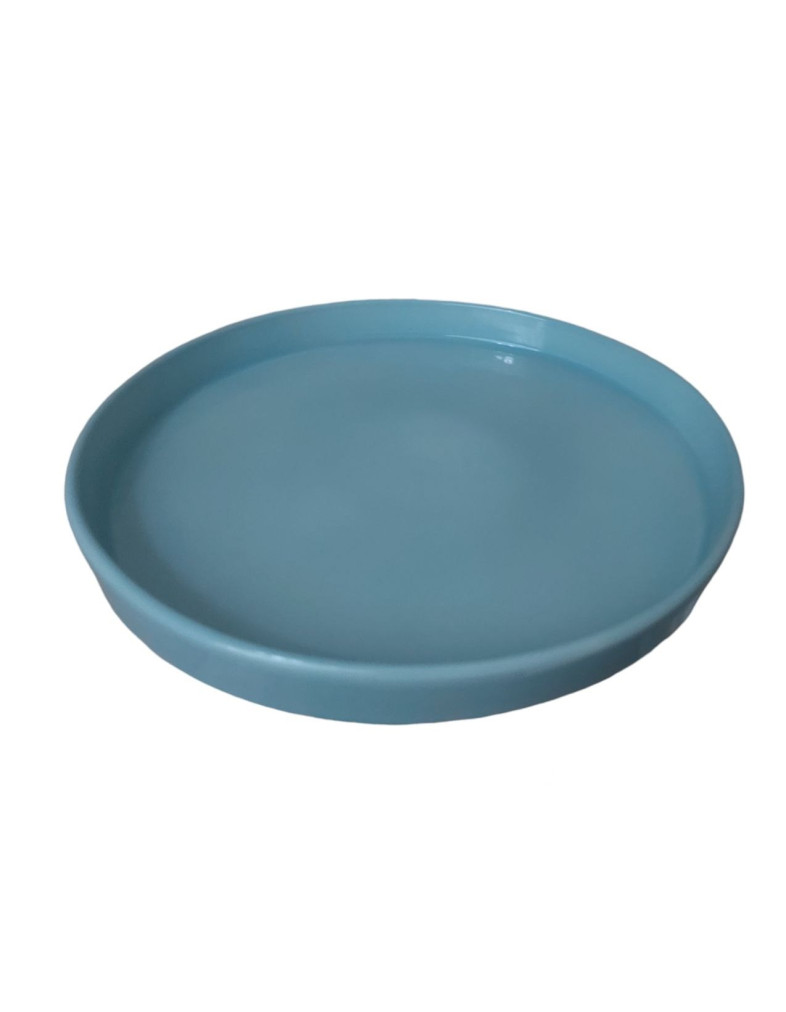 Тарілка з бортом  Ideal Ceramic , 23см блакитна